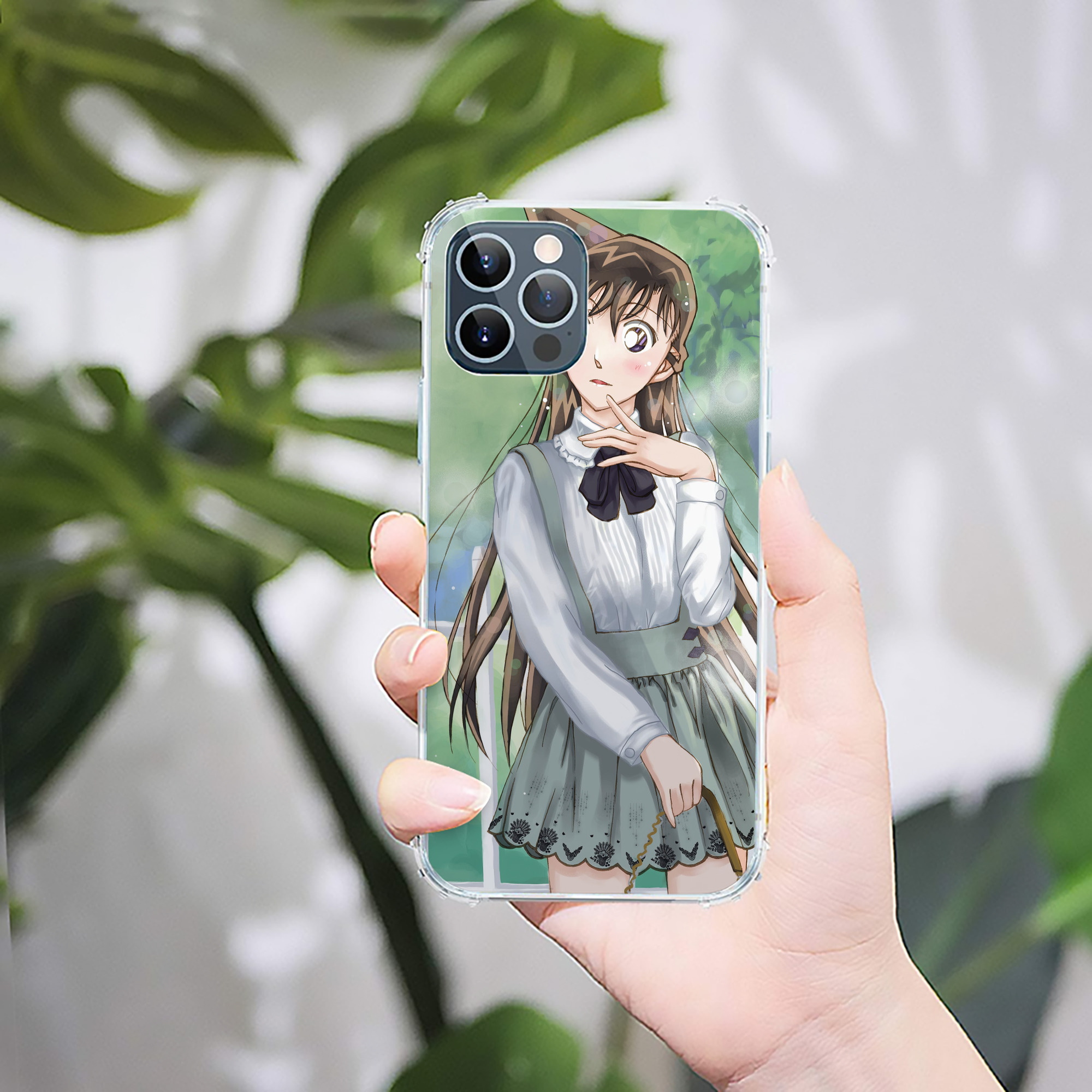 （画像用） 名探偵コナン Detective Conan 【iPhone 12シリーズ対応】透明スマホケース（クリアソフトケース）